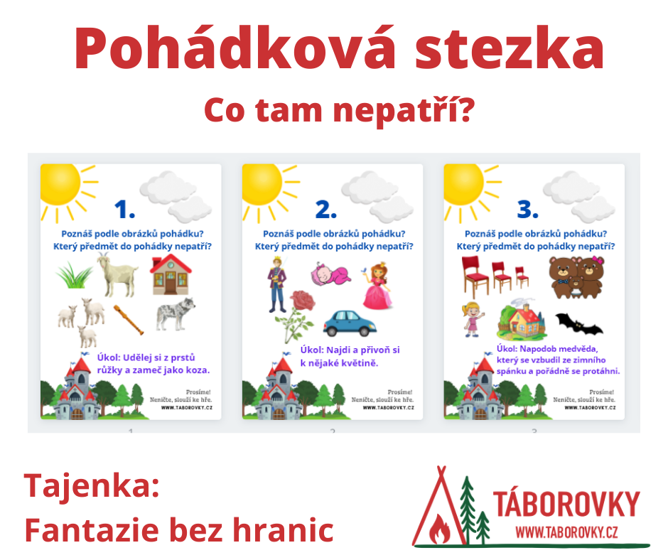 Pohádkové stezky pro děti vhodná jako propagace karnevalu